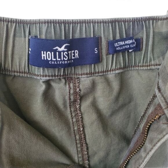 HOLLISTER Womens Jogger SZ S Ultra High Rise Camouflage Tapered Gorp‎ Granola - Picture 6 of 12